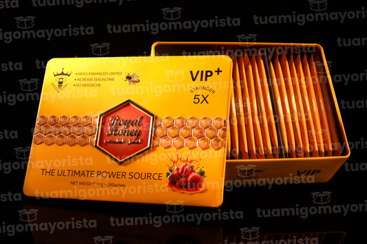 Miel Royal Honey VIP 24 Sobres Sabor Fresa Potencia x5