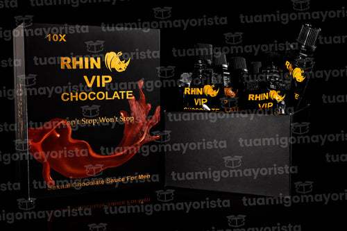 Rhino VIP Chocolate Líquido Caja 12 Pzas