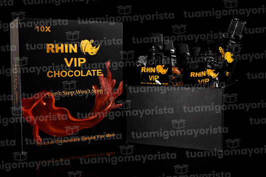 Rhino VIP Chocolate Líquido Caja 12 Pzas
